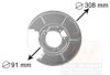 BMW 1158992 Splash Panel, brake disc